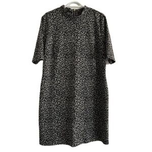 Tribal femme animal print dress grey and black size XL